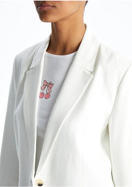 Xsıde Keten Karışımlı Kadın Blazer Ceket (S5) modelleri