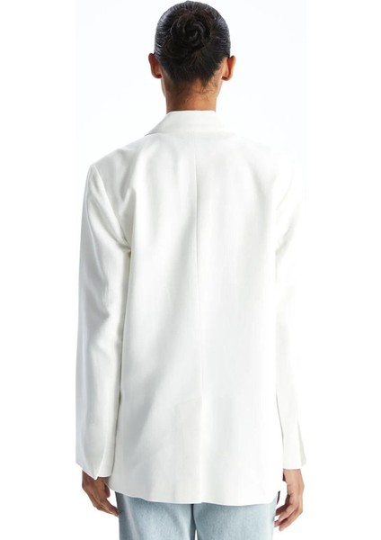 Xsıde Keten Karışımlı Kadın Blazer Ceket (S5) fırsatları