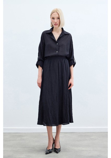 Kraşlı Kloş Etek - Antrasit modelleri