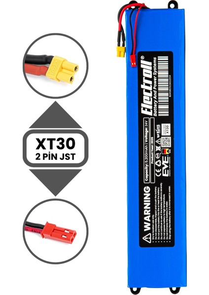 Citymate Mini 250watt Batarya 24v (YÜKSEK KAPASİTE) 5200mah Pil Elektrikli Scooter Bataryası Değişim indirimleri