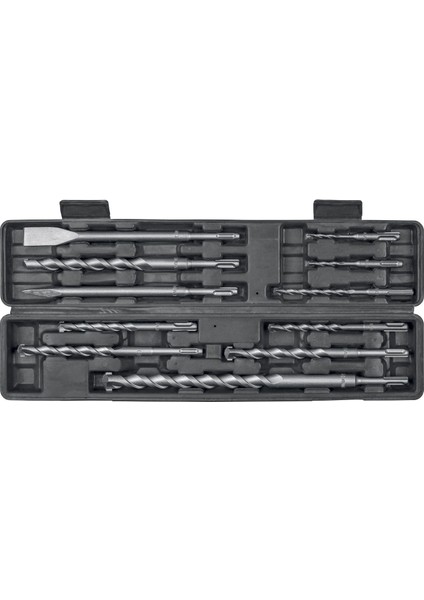11 Parça Sds‑plus Kırıcı Matkap ve Keski Takımı | 5–22 mm Uç + Düz & Sivri Keski