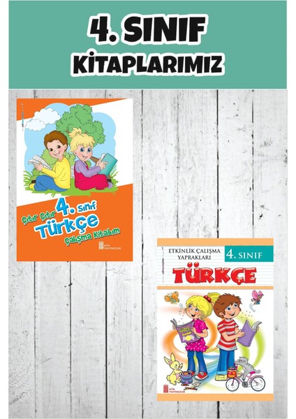 4.sınıf Türkçe Çalışma Kitabım+Etkinlik Çalışma Yaprakları