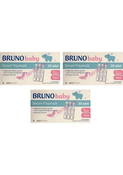 Bruno Baby 5 ml x 20 Flakon 3 Adet