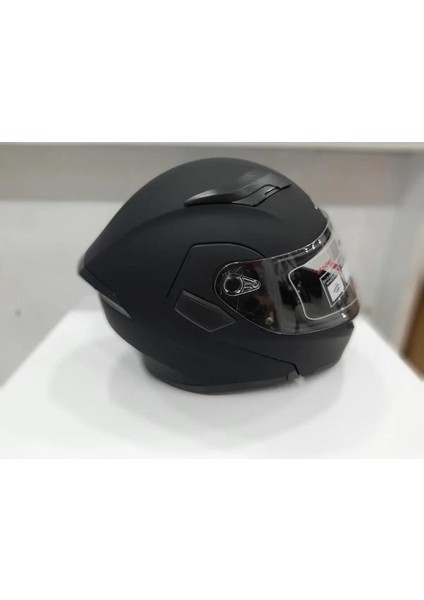 Jk-20 Jk 902 Mat Siyah Çene Pedli Güneş Vizörlü Çeneden Açılır Kask [mat Black] fırsatları