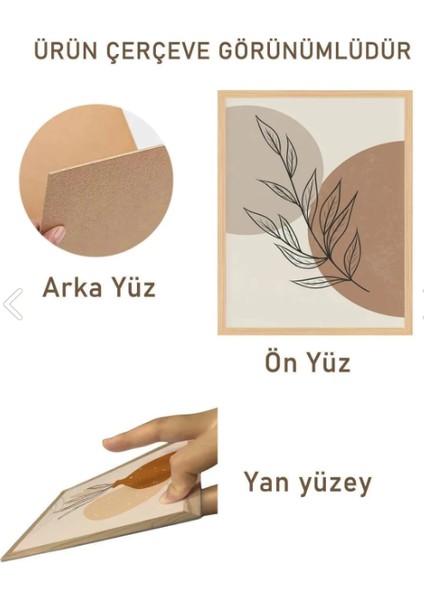 Tek Parça Ahşap Çerçeve Görünümlü Mdf Tablo 33X48 fiyatları