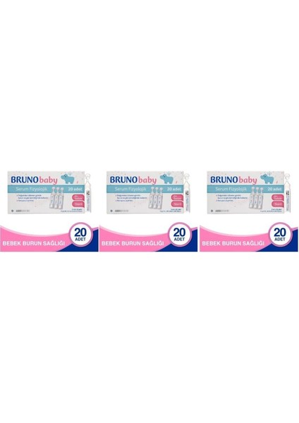 Bruno Baby 5 ml x 20 Flakon 3 Adet fiyatları