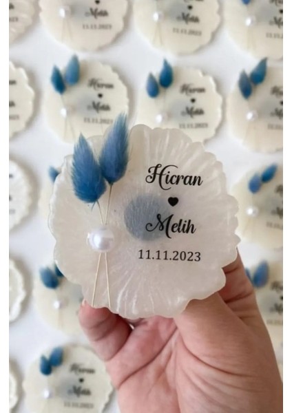 🌿 Kişiye Özel Inci Detaylı Epoksi Magnet – 20 Adet Nişan, Nikah, Söz & Hatıra Hediyelik fiyatları