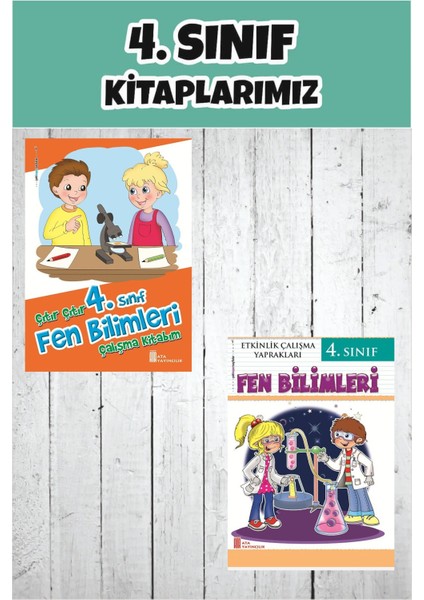4.sınıf Fen Bilimleri Çalışma Kitabım+Etkinlik Çalışma Yaprakları