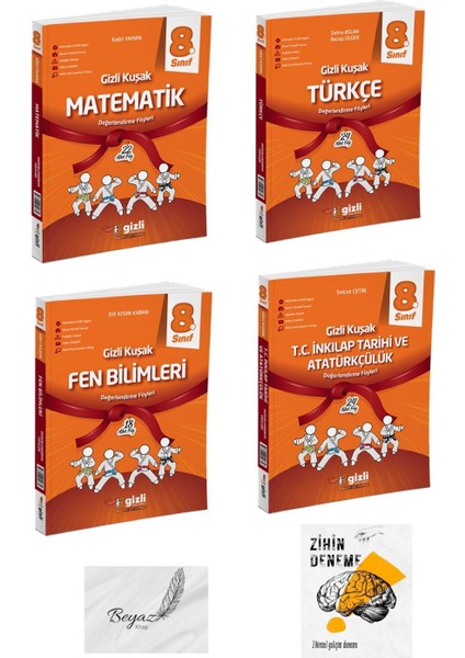 Gizli 8.sınıf Gizli Kuşak Matematik Türkçe Fen Bilimleri Inkılap Değerlendirme Föyleri Zihin Deneme