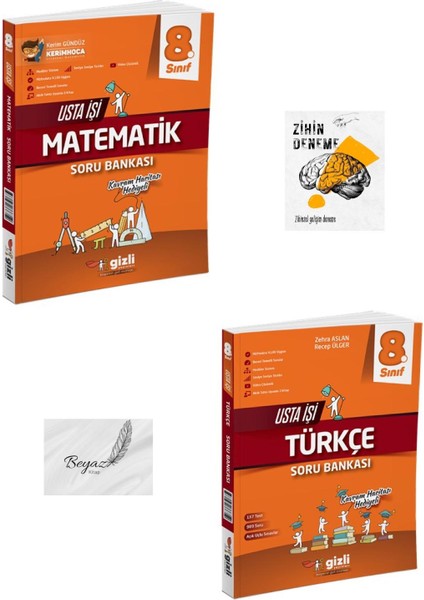 Gizli 8.sınıf Usta Işi Matematik Türkçe Soru Bankası Zihin Deneme