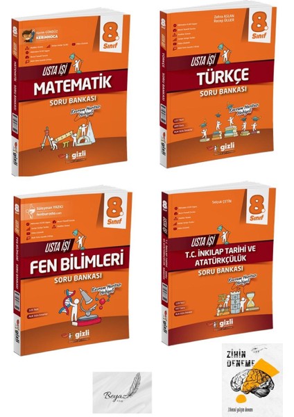 Gizli 8.sınıf Usta Işi Türkçe Matematik Fen Bilimleri Inkılap Soru Bankası Zihin Deneme