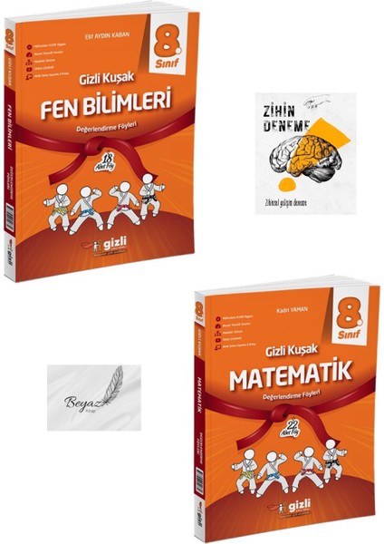 Gizli 8.sınıf Gizli Kuşak Fen Bilimleri Matematik Değerlendirme Föyleri Zihin Deneme