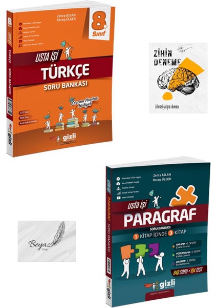 Gizli 8.sınıf Usta Işi Türkçe Paragraf Soru Bankası Zihin Deneme