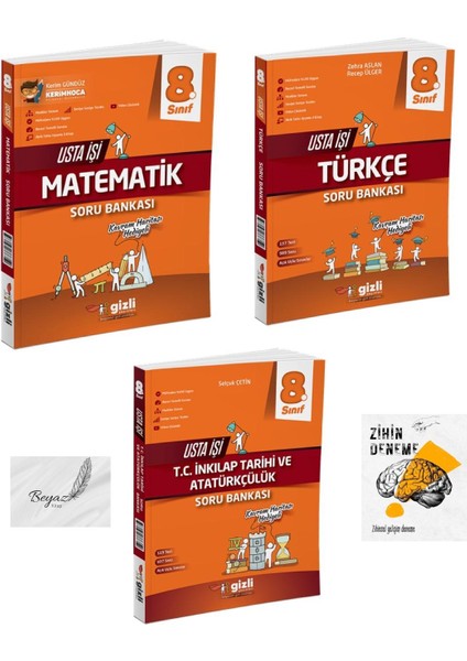 Gizli 8.sınıf Usta Işi Matematik Türkçe Inkılap Tarihi ve Atatürçülük Soru Bankası Zihin Deneme
