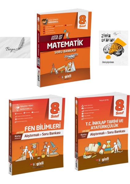 Gizli 8.sınıf Usta Işi Matematik Alıştırmalı Fen Bilimleri Inkılap Tarihi ve Atatürçülük Soru Bankası Zihin Deneme