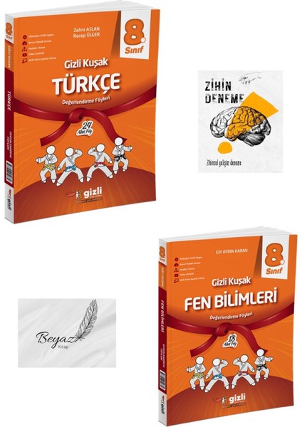 Gizli 8.sınıf Gizli Kuşak Türkçe Fen Bilimleri Değerlendirme Föyleri Zihin Deneme