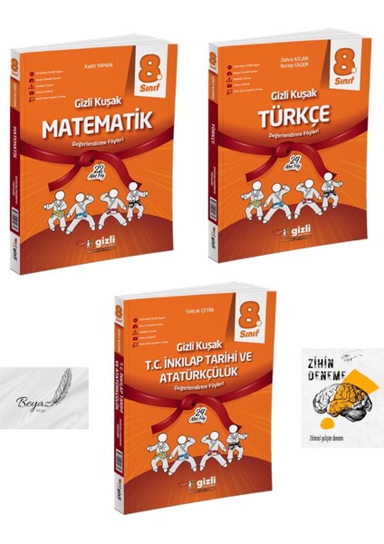 Gizli 8.sınıf Gizli Kuşak Matematik Türkçe Inkılap Tarihi ve Atatürçülük Değerlendirme Föyleri Zihin Deneme