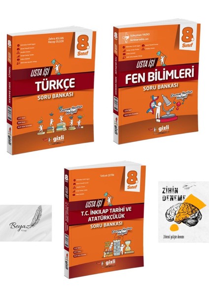 Gizli 8.sınıf Usta Işi Türkçe Fen Bilimleri Inkılap Tarihi ve Atatürçülük Soru Bankası Zihin Deneme