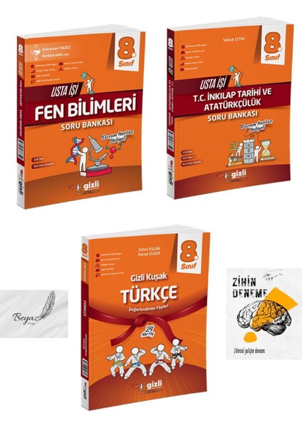 Gizli 8.sınıf Usta Işi Fen Bilimleri Inkılap Tarihi ve Atatürçülük Soru Gizli Kuşak Türkçe Değerlendirme Föyleri Zihin Deneme