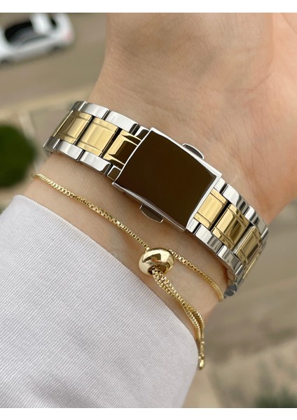 Kesme Camlı 2 Yıl Garantili Kadın Kol Saati ve Bileklik fırsatları