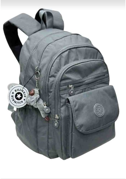 Eflanmadan Çok Bölmeli Klinker Kumaştan Okul Seyahat ve Sırt Çantası