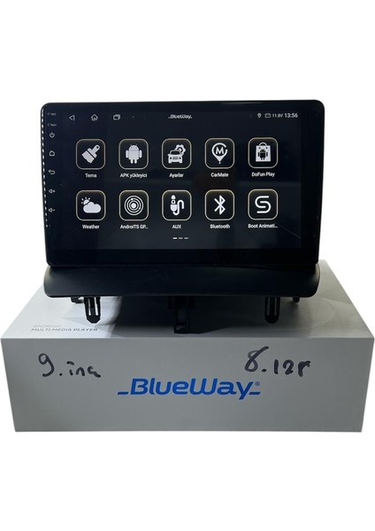 Ford Courier 2013-2024 Blueway 8-128 Tam Profesyonel Oem Multimedia modelleri