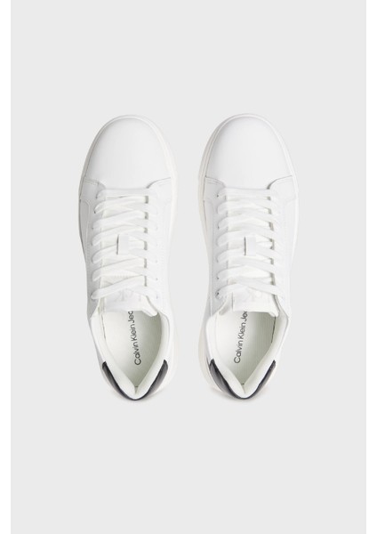 Logolu Deri Sneaker Ayakkabı YM0YM013170LD Erkek Ayakkabı YM0YM01317 0ld