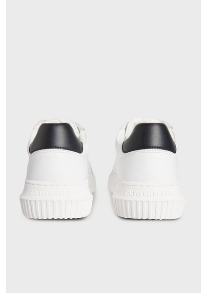 Logolu Deri Sneaker Ayakkabı YM0YM013170LD Erkek Ayakkabı YM0YM01317 0ld