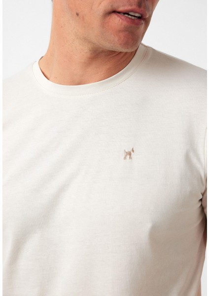Victor Erkek Regular Fit Nakışlı Basic T-Shirt fiyatları