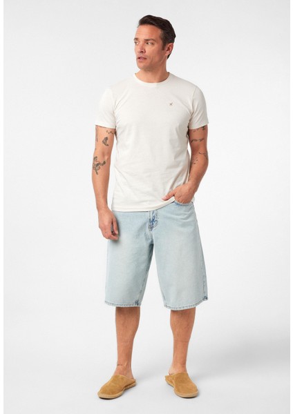 Victor Erkek Regular Fit Nakışlı Basic T-Shirt fırsatları