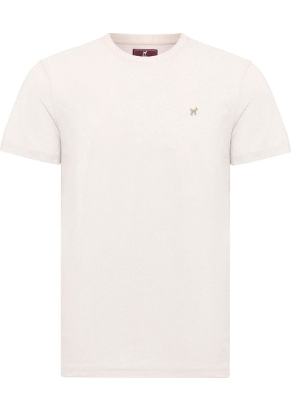 Victor Erkek Regular Fit Nakışlı Basic T-Shirt indirimleri