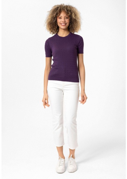 Hanna Kadın Slim Fit Triko T-Shirt fiyatları