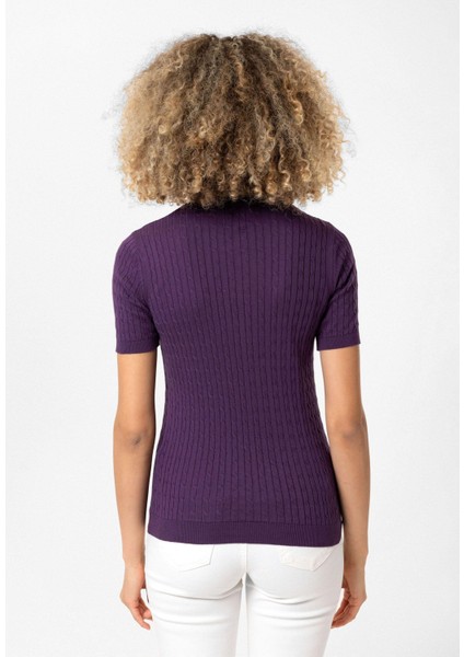 Hanna Kadın Slim Fit Triko T-Shirt modelleri