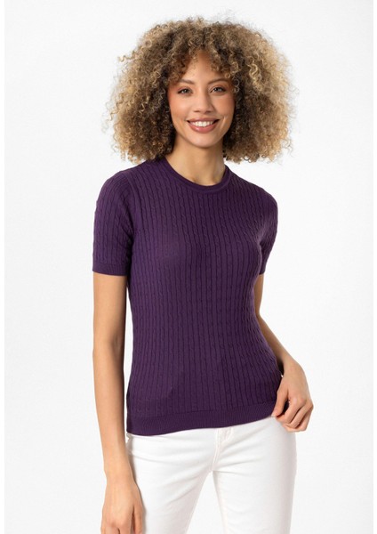 Hanna Kadın Slim Fit Triko T-Shirt indirimleri