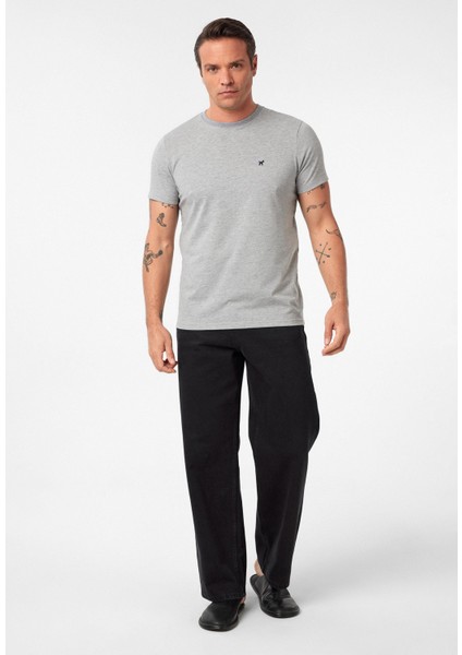 Victor Erkek Regular Fit Nakışlı Basic T-Shirt fiyatları