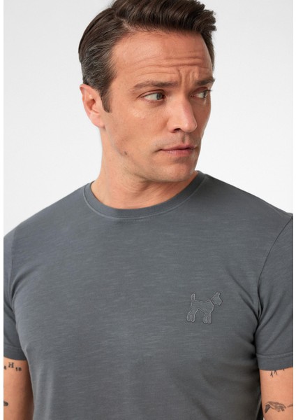 Ruiz Erkek Regular Fit Köpek Nakışlı 2'li T-Shirt modelleri