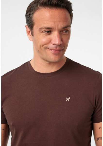 Victor Erkek Regular Fit Nakışlı Basic T-Shirt fiyatları