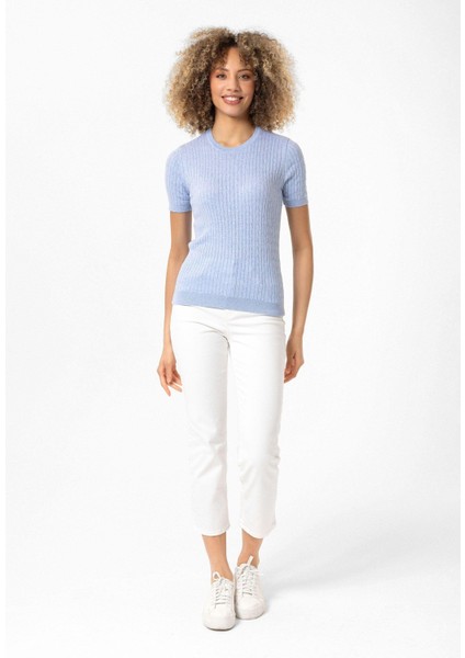 Hanna Kadın Slim Fit Triko T-Shirt fiyatları