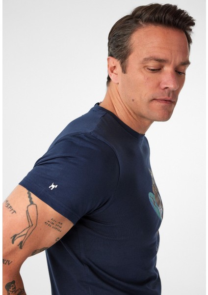 Francisco Erkek Regular Fit Köpek Baskılı T-Shirt modelleri