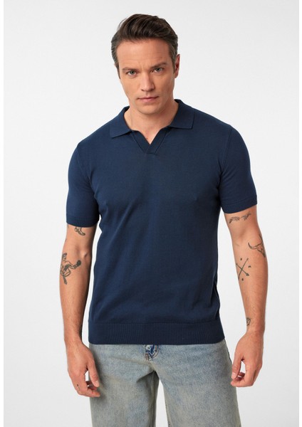 Gerhard Erkek Regular Fit Triko Polo Yaka T-Shirt