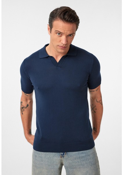 Gerhard Erkek Regular Fit Triko Polo Yaka T-Shirt indirimleri