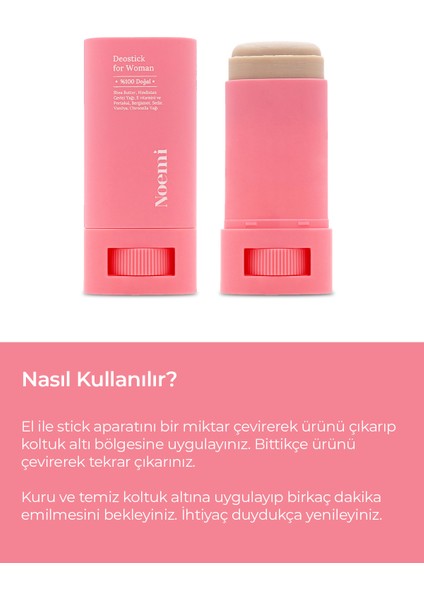 %100 Doğal Deo Stick / Roll On - Vanilya Kokulu Ve Nemlendirici Etkili - 20ml – Daphne fırsatları