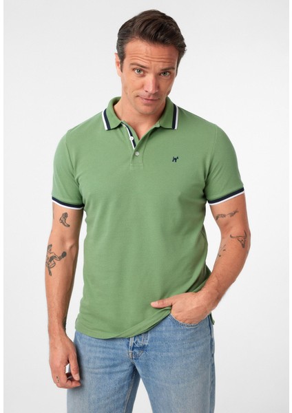 Javeir Erkek Regular Fit Çizgi Detaylı Polo Yaka T-Shirt fiyatları