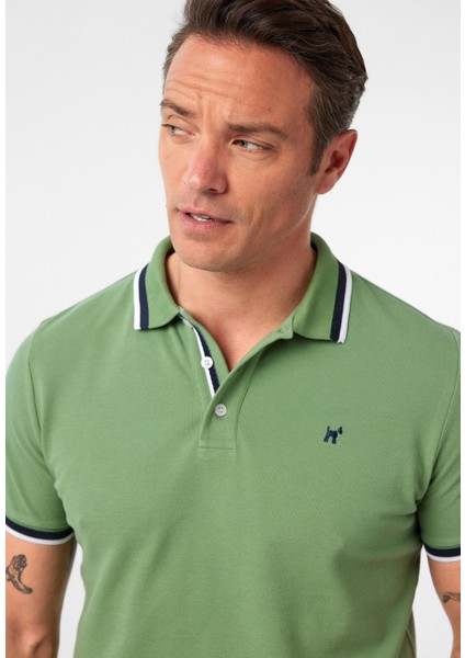 Javeir Erkek Regular Fit Çizgi Detaylı Polo Yaka T-Shirt modelleri