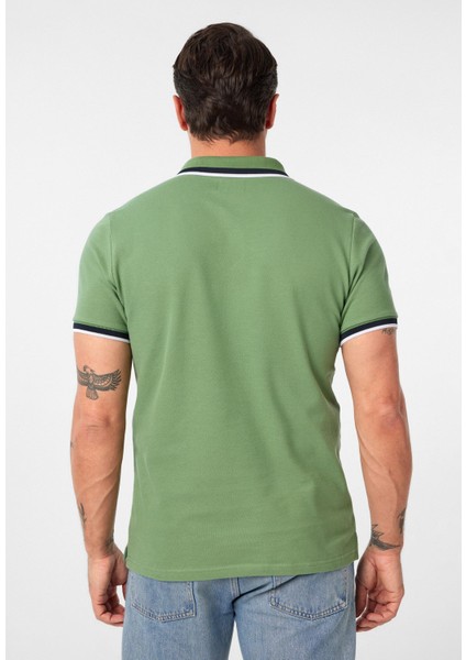 Javeir Erkek Regular Fit Çizgi Detaylı Polo Yaka T-Shirt fırsatları