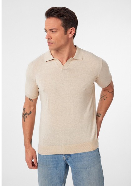 Gerhard Erkek Regular Fit Triko Polo Yaka T-Shirt modelleri