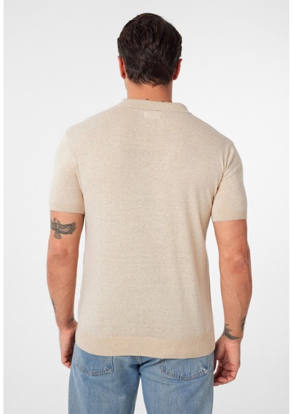 Gerhard Erkek Regular Fit Triko Polo Yaka T-Shirt fırsatları