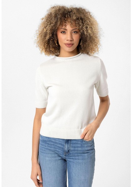 Felina Kadın Slim Fit Triko T-Shirt