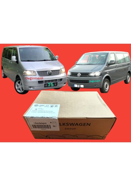 Ön Fren Balatası Fişli Vw Transporter T5 2.5 Tdı Axe Axd Bnz Bpc Blj - T6 1.9 Tdı 2.0 Tdı 2003-2024 Arası Uyumlu 7E0698151C