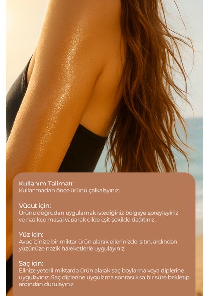 Dry Oil Mabel– 99% Doğal İçerikli Işıltılı Bakım Yağı – 100 ml